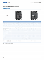 Disjoncteur à boîtier moulé (MCCB) haute tension 3P AC 800V-1140V, service OEM/ODM, 63A-320A, type H/R, capacité de coupure 20kA