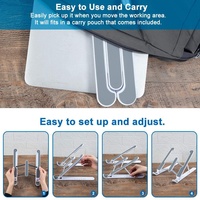 Support pliable multi-positions en plastique pour ordinateur portable de 10 à 17 pouces – Meilleure vente