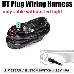 Nieuwe 12V 40a Dt Plug Bedrading Harnas Kit 2 Meter Weg Atv 4X4 42 50 52 Inch Led Werk Licht Bar Connect Accessoires Kabel Relais - Product Image 6
