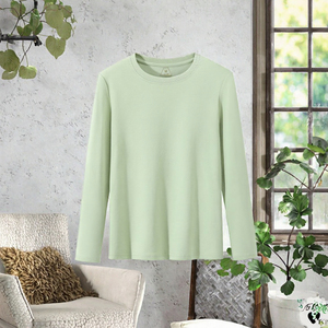 Mens <b>Long</b> <b>Sleeve</b> Cotton T Shirt Breathable Quick Dry Regular Fit Crew Neck Solid Color Casual Tee Lightweight Spring Autumn <b>Top</b> - Product Image 3