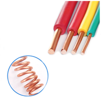 Precio de fábrica 450/750V uso doméstico Cable de cobre sólido 1,5/2,5/4/6/10mm2 cables eléctricos chaqueta de PVC para calefacción Auto Industrial