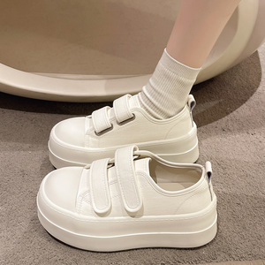 <span class=keywords><strong>Chaussures</strong></span> décontractées en cuir à plateforme <span class=keywords><strong>pour</strong></span> femmes, avec sangle Velcro, semelle en caoutchouc antidérapante, <span class=keywords><strong>pour</strong></span> la marche quotidienne, OEM ODM - Product Image 2