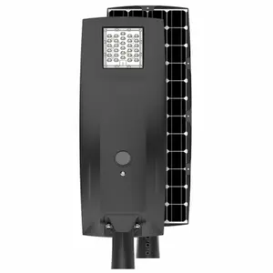 Conception Ultra Mince Mono-cristallin Tout en Un Solaire LED Réverbère IP66 Étanche lampes solaire LED 20w