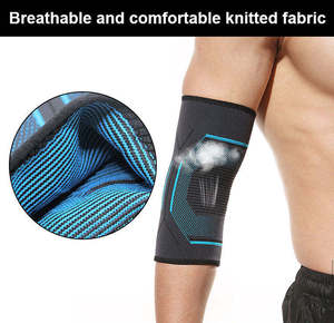 Manchons de compression respirants en nylon pour moto, avec stabilisateur de coude élastique et protecteur pour la conduite et la course à pied - Product Image 3