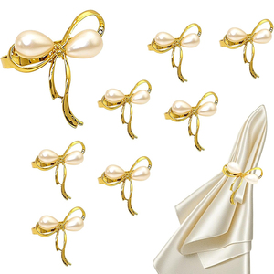 Ensemble <span class=keywords><strong>de</strong></span> 6 anneaux <span class=keywords><strong>de</strong></span> <span class=keywords><strong>serviette</strong></span> dorés, anneaux <span class=keywords><strong>de</strong></span> <span class=keywords><strong>serviette</strong></span> en forme <span class=keywords><strong>de</strong></span> nœud pour la décoration <span class=keywords><strong>de</strong></span> mariage, <span class=keywords><strong>de</strong></span> fête, <span class=keywords><strong>de</strong></span> banquet, <span class=keywords><strong>de</strong></span> Noël - Product Image 1
