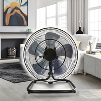 Ventilateur sur pied en métal de style taïwanais, mécanique, 5 vitesses réglables, sans pales, économe en énergie, fonctionnement silencieux, 18 pouces, 140W, pour extérieur et hôtel