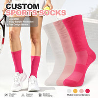 Chaussettes de sport personnalisées avec coussinets, soutien de la voûte plantaire et embout renforcé pour la course à pied, le basketball, le cyclisme