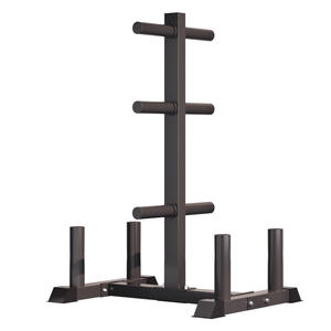 Soporte Vertical para Discos de Pesas Plegable de Acero Resistente para Gimnasio, con Características de Seguridad - Product Image 2