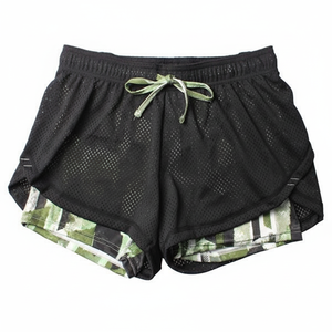 Pantalones cortos informales de malla para mujer, shorts transpirables de alta calidad para correr - Product Image 1