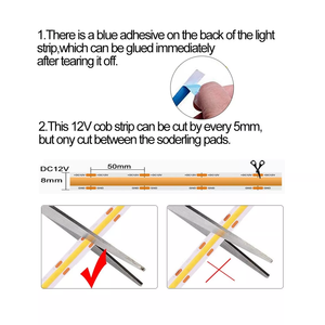 Sxzm Bán Buôn 480 Đèn LED 8Mm Chiều Rộng 24V Tinh Khiết Tím <span class=keywords><strong>UV</strong></span> LED Strip Băng Ánh Sáng Thay Đổi Độ Sáng Linh Hoạt COB Cuttable Cho PC Trò Chơi Cảnh Quan - Product Image 4