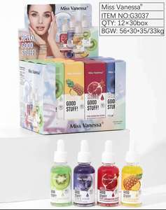 Sérum de visage bio anti-âge anti-acné visage sérum de soin de la peau essence fruitée réparation sérum blanchissant Suero visage vente en gros - Product Image 6