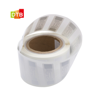 DTB-9662 étiquette autocollante personnalisée imprimée Alien Higgs 3 puce étiquette passive RFID 860 ~ 960 MHz UHF 9662 étiquette autocollante