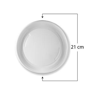 Platos desechables ecológicos compostables y biodegradables, 24 platos blancos de 21cm para uso doméstico y en restaurantes - Product Image 2