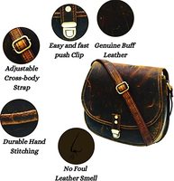 Sac bandoulière vintage en cuir végétalien pour femme, sacoche de taille moyenne avec sangle réglable, style mode