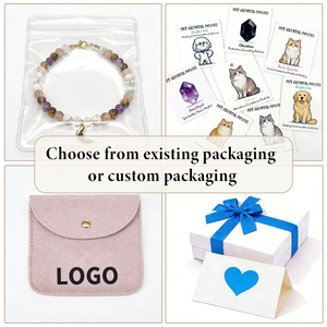 2026 Pet Healing Crystal Necklace Natural Pet Products Dog <b>Cat</b> Neck Collar Set Pet Accessories <b>Gift</b> - Product Image 5