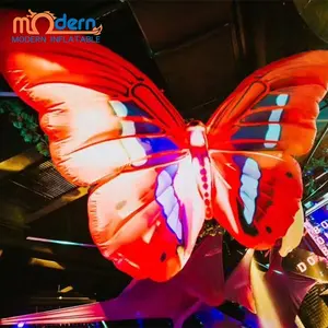 Stage hanging decoration led light inflatable butterfly