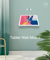 Support mural en métal pour tablette PC de 7 pouces, capacité de 30 lb, inclinaison à 180 degrés, VESA 75/100 mm, support d'écran horizontal et vertical