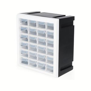 Choice Fun Stackable Food <b>Containers</b> Clear Storage Bins Home Organization Drawer Type Partition Wall Mounted Food Injection - Product Image 1