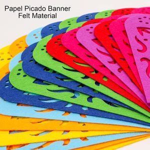 Drapeaux en feutre polyester écologiques et durables, conçus sur mesure, Querido Mexican Cinco <span class=keywords><strong>De</strong></span> Mayo, Papel Picado, bannières suspendues pour fête - Product Image 5