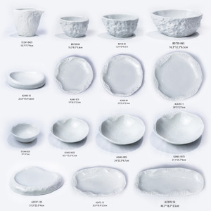 Jinbaichuan bán buôn trắng gốm Bộ bữa ăn tối Bộ đồ ăn không thường xuyên bền sứ đồ ăn cho khách sạn đám cưới - Product Image 6