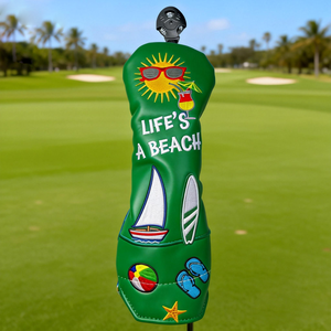 Bordado personalizado Golf Headcovers PU Golf Club Headcovers Driver Fairway Hybrid Golf Head Cover - Product Image 2