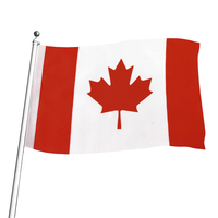 Drapeau du Québec, province canadienne, impression sur soie nationale personnalisée en extérieur, 3x5 pieds