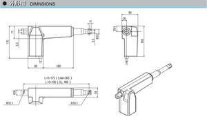 Tùy chỉnh <span class=keywords><strong>12V</strong></span> 24V 6000n điện điều khiển từ xa tuyến tính thiết bị truyền động 100-600 mét đột quỵ nội bộ giới hạn chuyển đổi 3000 vòng/phút nam châm vĩnh cửu - Product Image 5