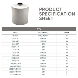 Nhà Máy giá <span class=keywords><strong>150</strong></span> denier sợi 100 PCT Vẽ Kết cấu sợi dty 150D/48F Nim/Anh ta <span class=keywords><strong>Polyester</strong></span> cho cong vênh - Product Image 3