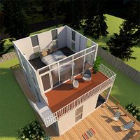Maison conteneur modulaire préfabriquée sur mesure en gros - Bâtiment moderne de bureau, école, salon, chambre à coucher de taille personnalisable 20FT/40FT