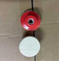 Disque de polissage en feutre de laine TGS M14, disque de polissage en laine courbé pour la finition miroir sur l'acier inoxydable et le marbre