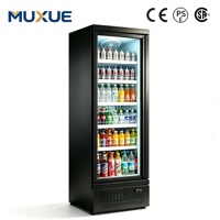 Réfrigérateur commercial vertical à portes vitrées 1/2/3/4 pour boissons, vitrine réfrigérée pour supermarché et magasin