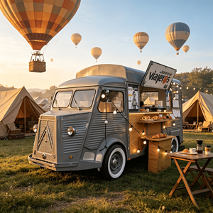 Camión <span class=keywords><strong>de</strong></span> Comida Móvil Eléctrico Retro Directo <span class=keywords><strong>de</strong></span> Fábrica con Máquina Comercial Eléctrica para Hacer Crepas, Ideal para Festivales <span class=keywords><strong>de</strong></span> Globos Aerostáticos - Product Image 1