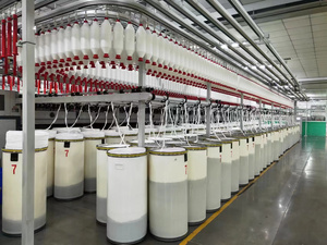 100% <span class=keywords><strong>Polyester</strong></span> nhiều gấp sợi thô trắng có độ bền cao sợi cáp tổng hợp cho chỉ khâu 25/2 - Product Image 4