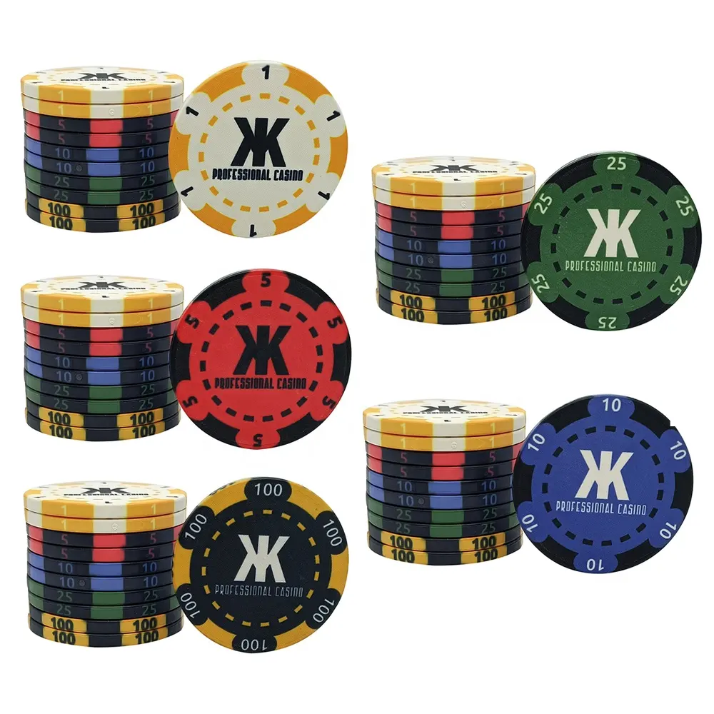 Bester Preis benutzer definierte 10g echte Casino Ept Keramik Poker Chips Keramik Top-Qualität Hersteller liefert für Glücksspiel