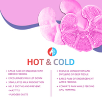 Compresse de glace pour les seins, taille et couleur personnalisables, non toxique, pour les mamans qui allaitent, soulagement de la douleur mammaire, soin thérapeutique flexible