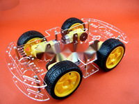 DIY 4WD Robot Kit BT quatre roues télécommande voiture plaque de Code mesure de vitesse suivi évitement d'obstacles pour Unor3 robotique