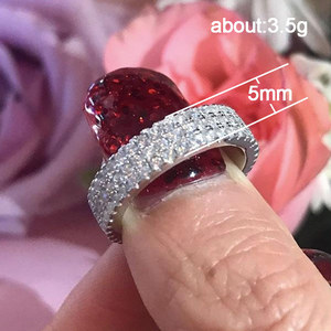 Anello da donna in stile naturale minimalista con design scintillante intarsiato, gioielli alla moda - Product Image 5