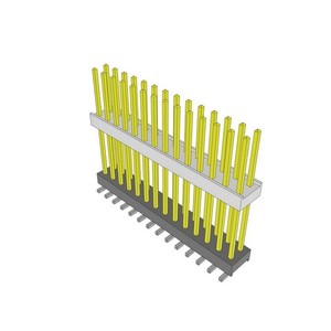 מחברי מותג HW-14-20-<span class=keywords><strong>L</strong></span>-D-710-SM 28P Header <span class=keywords><strong>Spacer</strong></span> Flex Stack מחבר HW 2.54mm מצופה זהב HW1420LD710SM להרכבה על פני השטח - Product Image 1