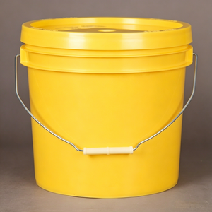 Cubo de pintura de plástico resistente de 3.5 galones (13L) con tapa y asa - Product Image 3