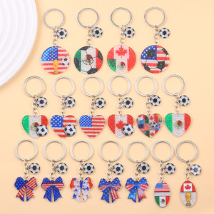 Llavero <span class=keywords><strong>de</strong></span> Plástico Popular con Diseño <span class=keywords><strong>de</strong></span> Bandera Nacional, Llavero Colgante <span class=keywords><strong>de</strong></span> Moda Personalizado <span class=keywords><strong>de</strong></span> Acrílico con Forma <span class=keywords><strong>de</strong></span> Lazo Redondo y Balón <span class=keywords><strong>de</strong></span> Fútbol, ¡Gran Venta! - Product Image 1