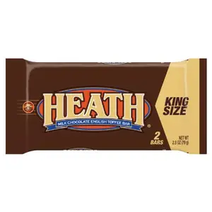 HEATH Chocolate Toffee Candy Bar, tamaño King (paquete de 18)