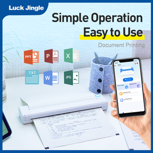 Imprimante de tatouage temporaire sans fil LUCK JINGLE avec papier de transfert de format A4 sur la peau pour le voyage - Product Image 2