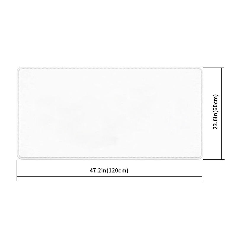 Xxl оптовая продажа, Большой Белый Настольный коврик с принтом на заказ, настольные коврики, матовые прочные игровые коврики 120x60 см