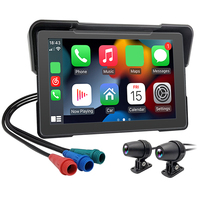 Navigateur GPS universel 7 pouces pour moto, voiture, bus et vélo avec CarPlay sans fil, Android Auto, WiFi, SDK, garantie 1 an