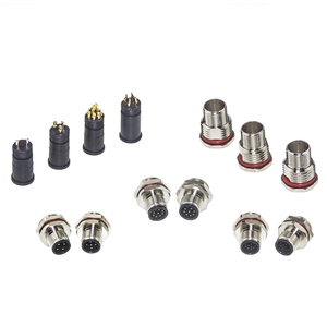 Nhà cung cấp không thấm nước điện cắm ổ cắm M12 2 3 4 5 6 8Pin Nam Nữ Bảng điều chỉnh gắn kết nối - Product Image 3