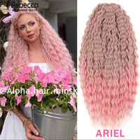 Fibre de haute qualité passion eau bohème afro dreadlock éponge twist curl ocean wave tresses crochet cheveux à vendre