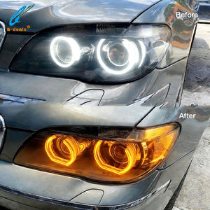 B-Deals U Shape Angel Eyes White Yellow Amber Turn Signal DTM Style Crystal Halos pour <span class=keywords><strong>BMW</strong></span> Headlight Retrofit E90 E92 F30 M3 M4 - Product Image 2