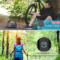 Radio d'urgence solaire portable 20000mAh AM/FM/NOAA avec alarme SOS, lampe torche, lampe de lecture LED, manivelle et batterie externe 5V USB
