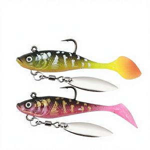 Leurre souple de pêche en PVC <span class=keywords><strong>VIB</strong></span> avec action rotative pour brochet de rivière - Leurre souple artificiel - Product Image 1