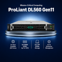 Serveur en rack Stock Proliant DL560 Gen11, 512 Go de RAM, 8x6,72 Go SSD, 11e génération, 2x Intel Xeon Gold 6430, OCP3.0, réseau ILO6